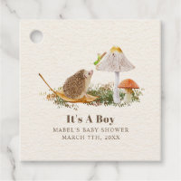 Hedgehog Grasshopper Mushroom Woodland Baby Shower