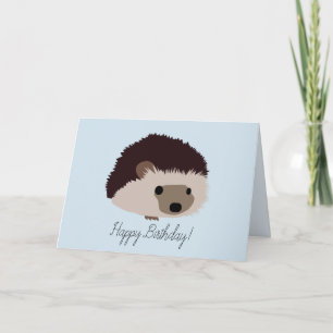Hedgehog Happy Birthday Card