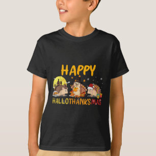 Hedgehog Happy Fall Autumn Christmas Halloween Tha T-Shirt