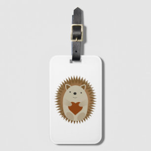 Hedgehog Heart Luggage Tag