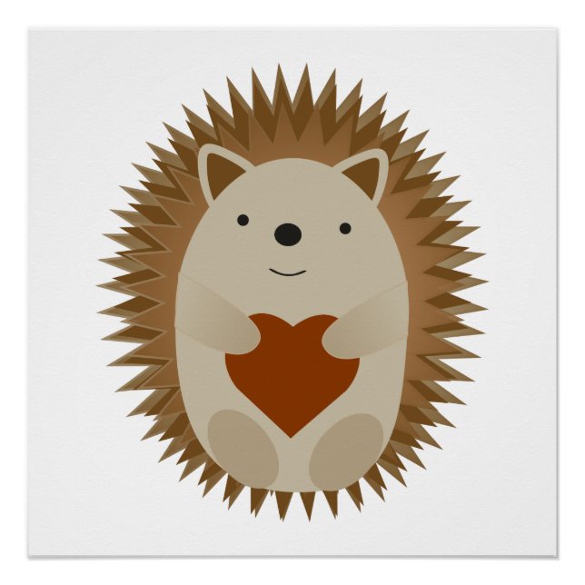 Hedgehog Heart Poster (Front)