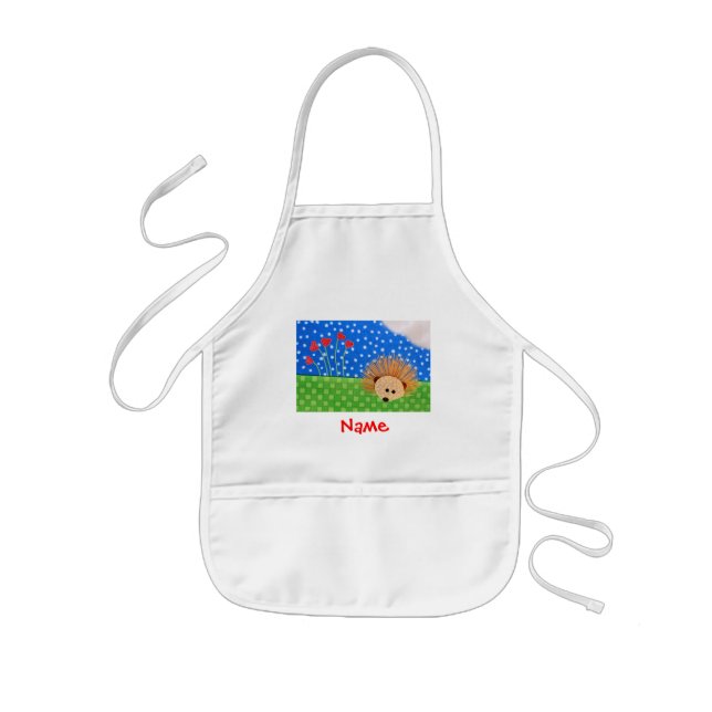Hedgehog Hearts! Kids Apron (Front)