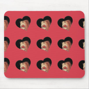 Hedgehog Hearts Mousepad