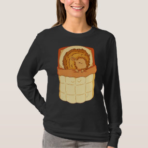 Hedgehog Hedgehogs Nap Sleeping Sleep Pajama Night T-Shirt