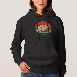 Hedgehog Hedgehogs Prickly Hoglet Retro Sunset Hoodie