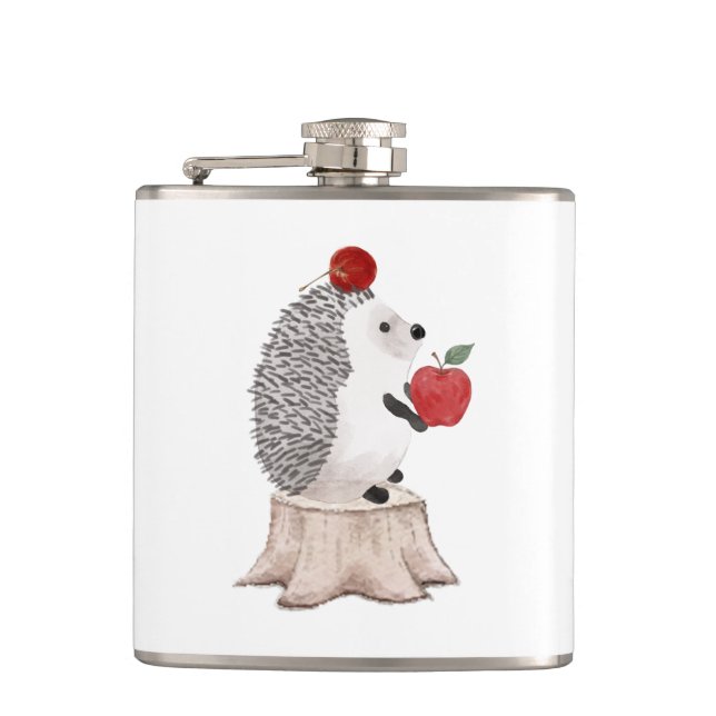 Hedgehog Hip Flask (Front)