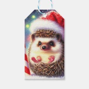 Hedgehog Holiday Hedgie Gift Stickers Gift Tags