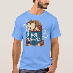 Hedgehog Hot Chocolate Porcupine Hedgehog Forest A T-Shirt