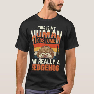 Hedgehog Human Costume Halloween Hedgehog T-Shirt