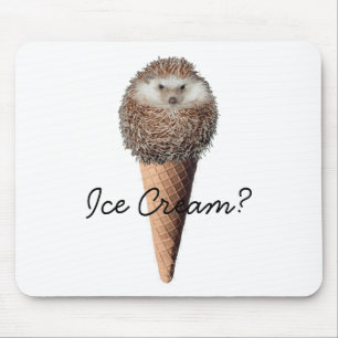 Hedgehog Ice Cream Mouse Mat