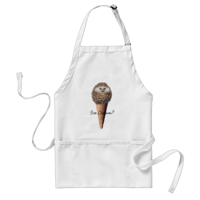 Hedgehog Ice Cream Standard Apron (Front)