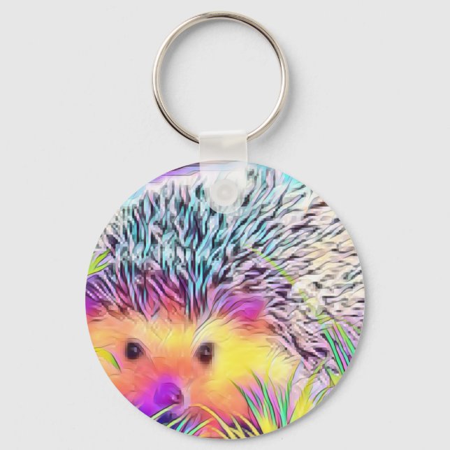 Hedgehog image key ring (Front)