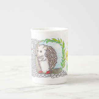 Hedgehog in his home bone china mug