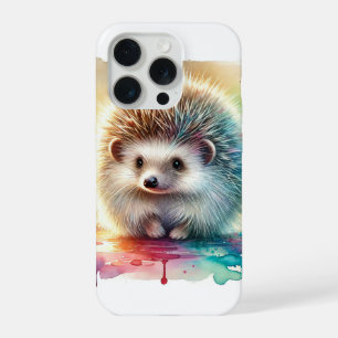 Hedgehog in Nature 061124AREF119 - Watercolor iPhone 15 Pro Case