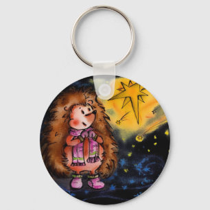 Hedgehog Keychain! Key Ring