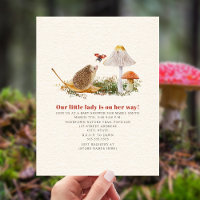 Hedgehog Ladybug Mushroom Woodland Baby Shower