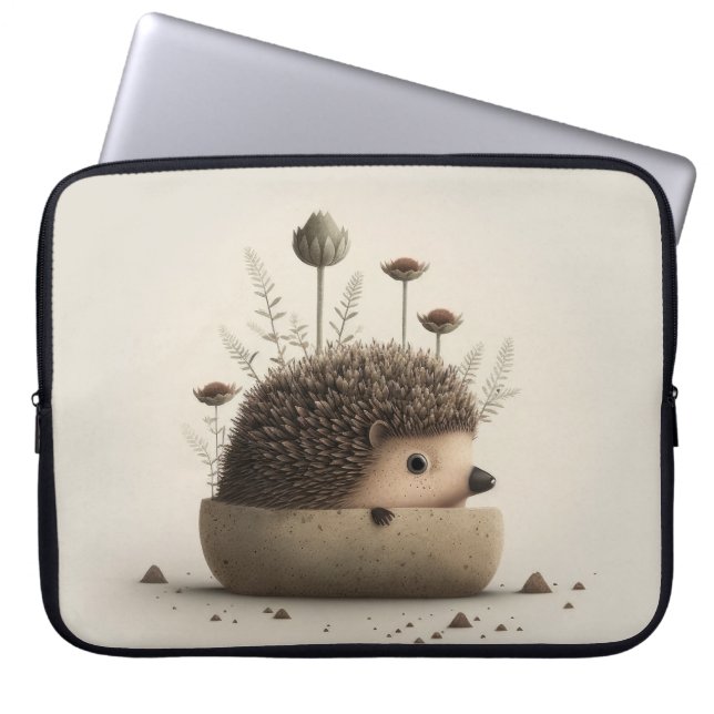 Hedgehog Laptop Sleeve (Front)
