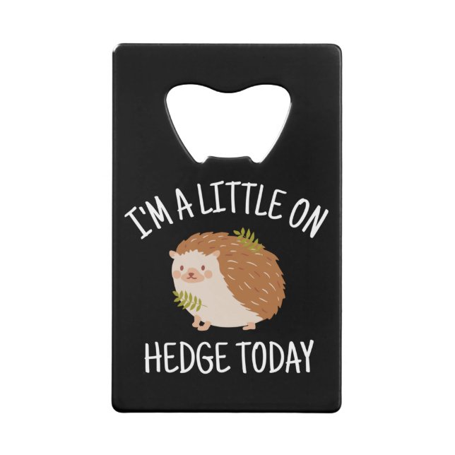 Hedgehog Little on Hedge Today (Front)