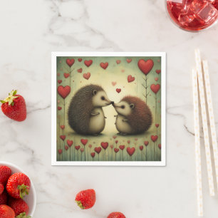 Hedgehog Love 1 Napkin