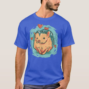 Hedgehog love autumn hedgehog friends garden hedge T-Shirt