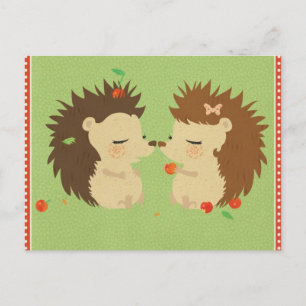 Hedgehog Love Postcard