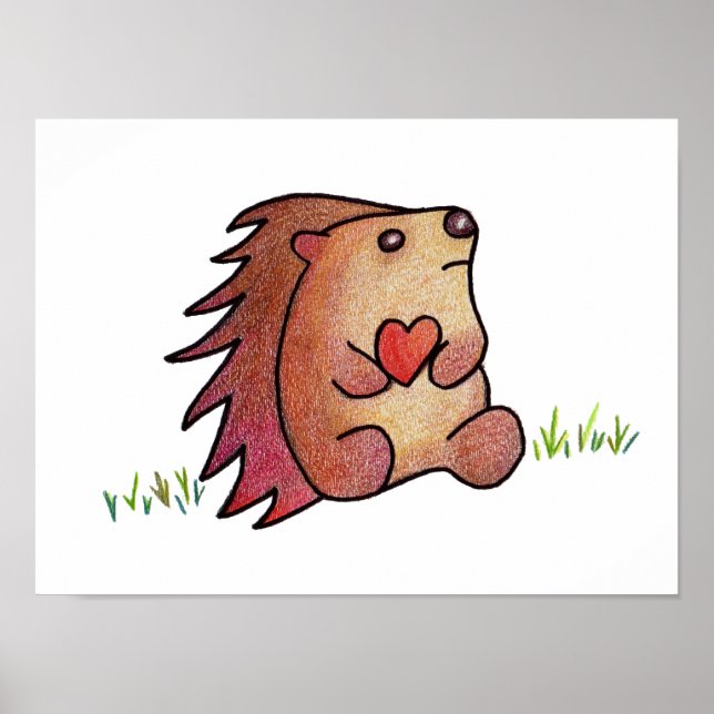 HEDGEHOG LOVE! POSTER (Front)