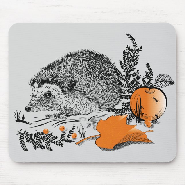 Hedgehog Mouse Mat (Front)