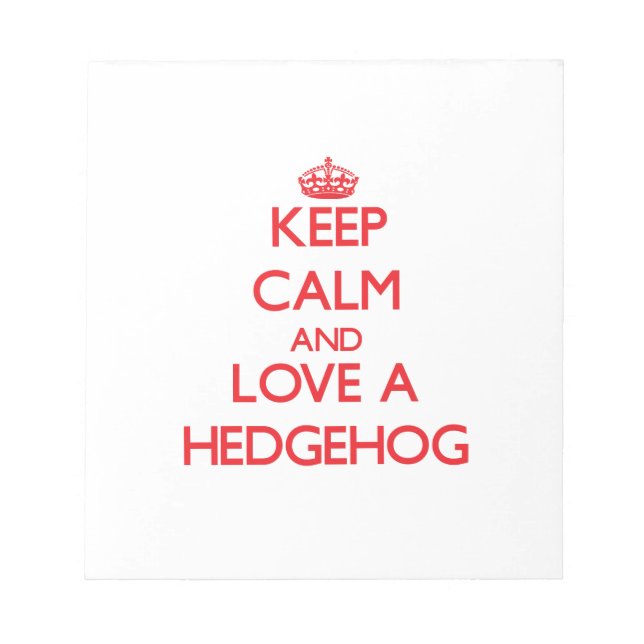 Hedgehog Notepad (Front)