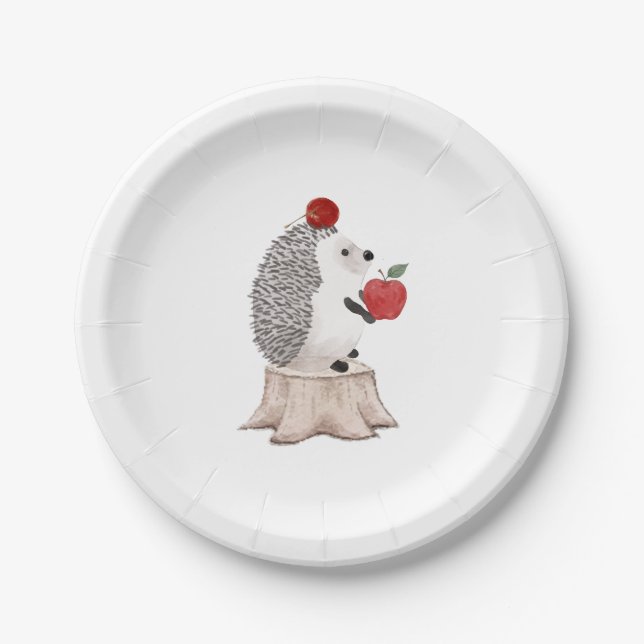 Hedgehog Paper Plate (Front)