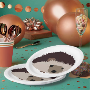 Hedgehog paper plate