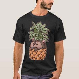 Hedgehog Pineapple Aloha Beaches Summer Hedgehogs T-Shirt
