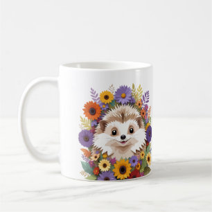 Hedgehog Playful Adorable Fun Animal Colourful Coo Coffee Mug