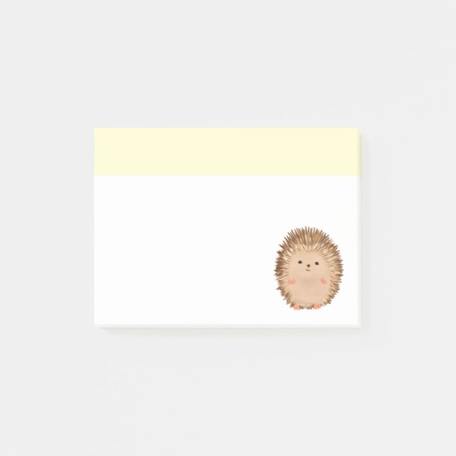 Hedgehog Post it Note (Front)
