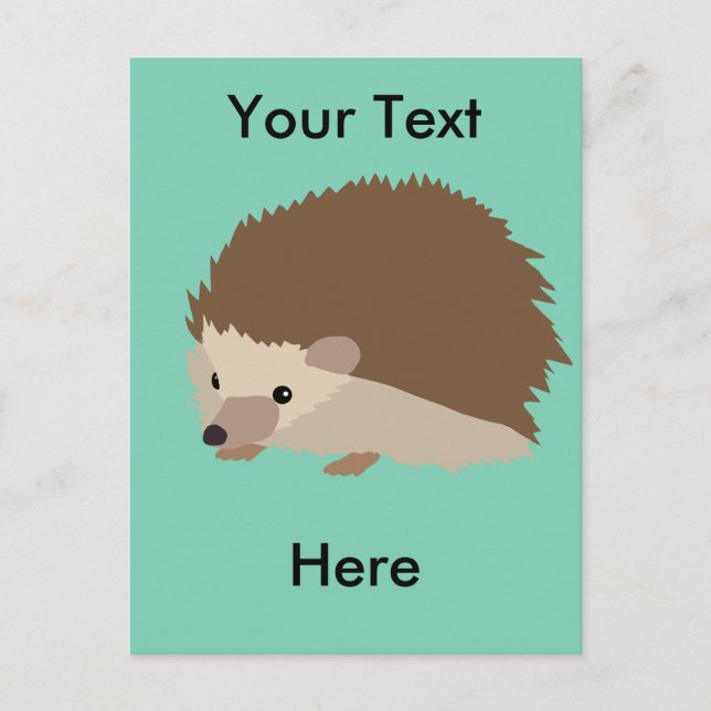 Hedgehog Postcard (Front)