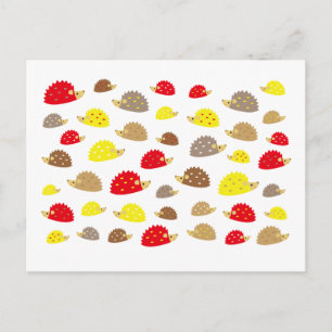 hedgehog postcard
