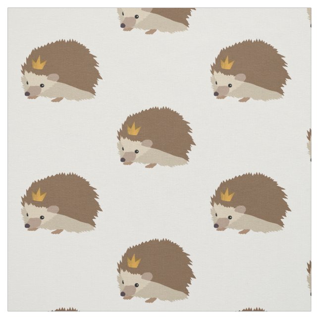 Hedgehog Print Fabric (Swatch)