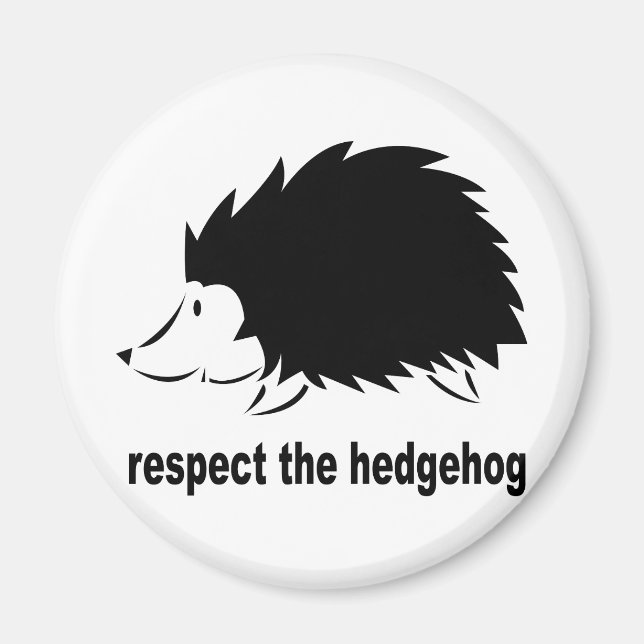 Hedgehog - Respect the Hedgehog Magnet (Front)