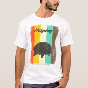Hedgehog Retro 70s Vintage Cute Animal T-Shirt