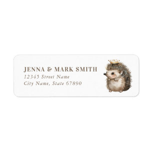 Hedgehog Return Address Labels