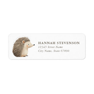 Hedgehog Return Address Labels