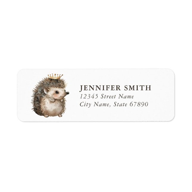 Hedgehog Return Address Labels (Front)