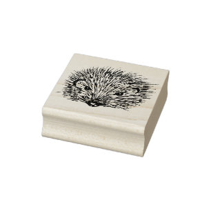 Hedgehog Rubber Stamp