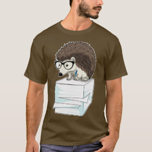 Hedgehog Secretary Stack of paper T-Shirt