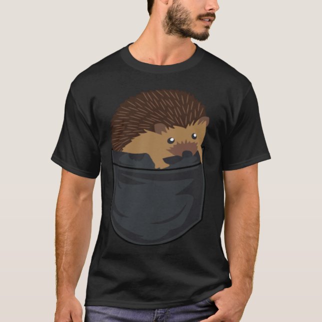 Hedgehog Shirt Children's Hedgehog in the Bag T-Sh (Front)