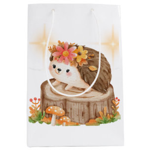 Hedgehog spring gift bag