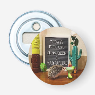 Hedgehog Sunscreen and Margaritas Bottle Opener
