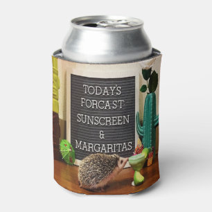 Hedgehog Sunscreen and Margaritas Can Cooler