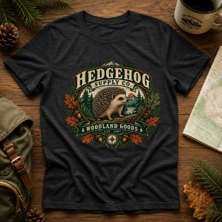 Hedgehog Supply Co. Vintage Woodland Goods Nature  Tri-Blend Shirt