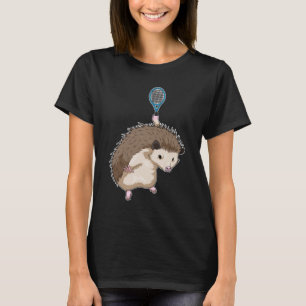 Hedgehog Tennis Tennis racket T-Shirt