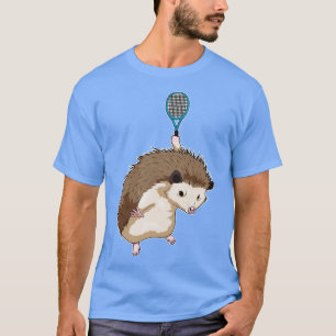 Hedgehog Tennis Tennis racket T-Shirt